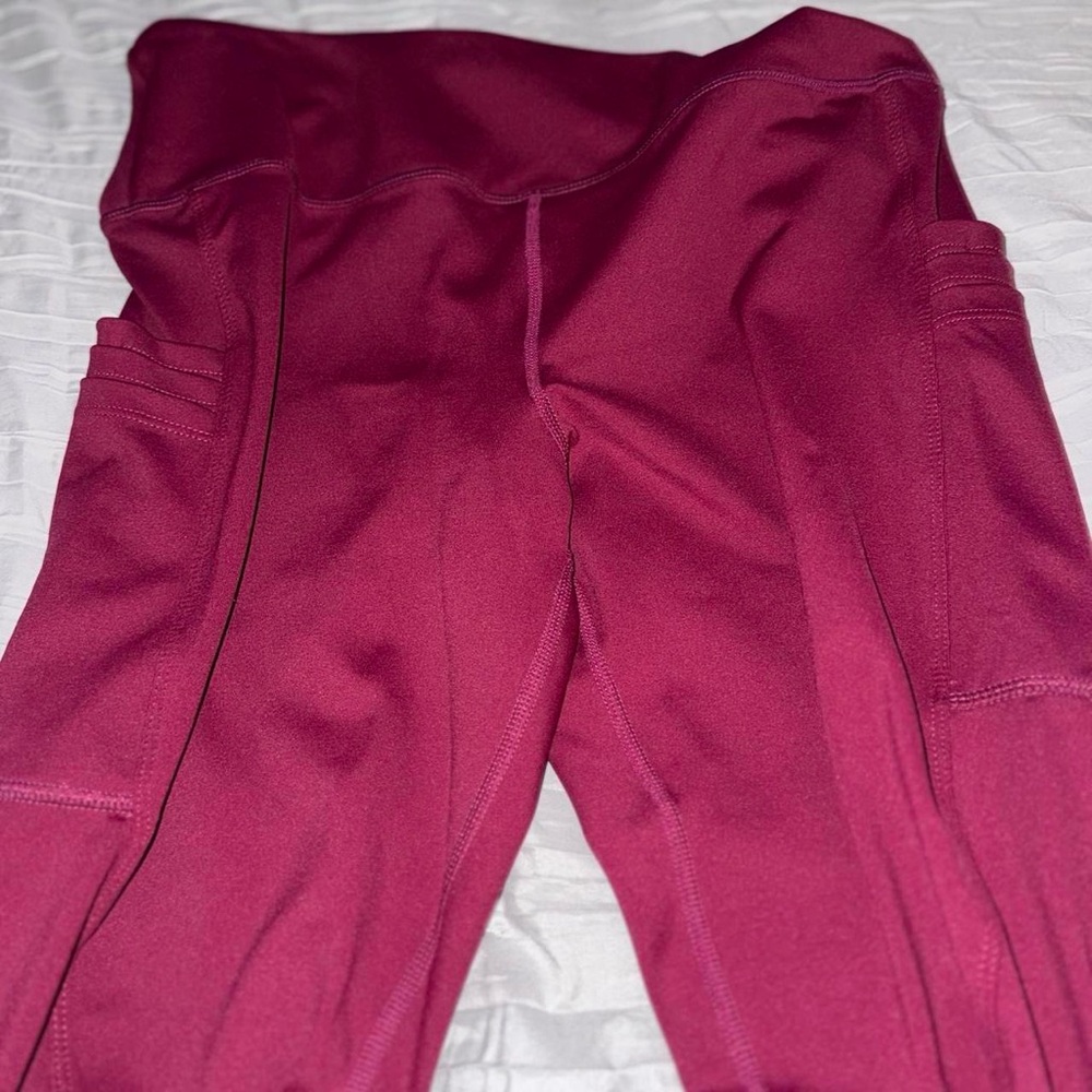 ZYIA Active Rich Burgundy Leggings